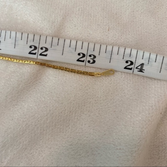 Faux Turquoise Arrow Head Gold Tone Chain Accents 24” Long boho southwestern - Picture 14 of 16